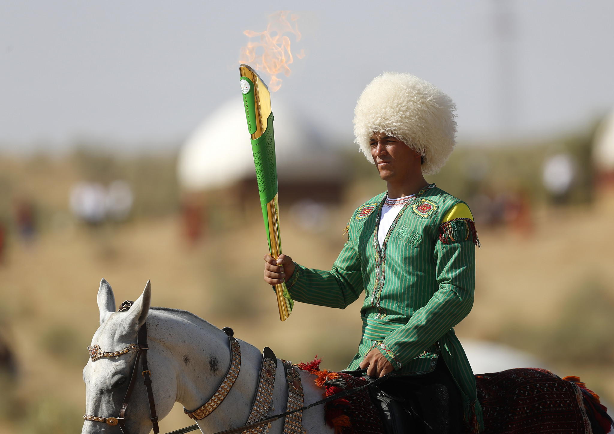 The Torch ceremony marked preparations for Ashgabat 2017 ©Ashgabat 2017