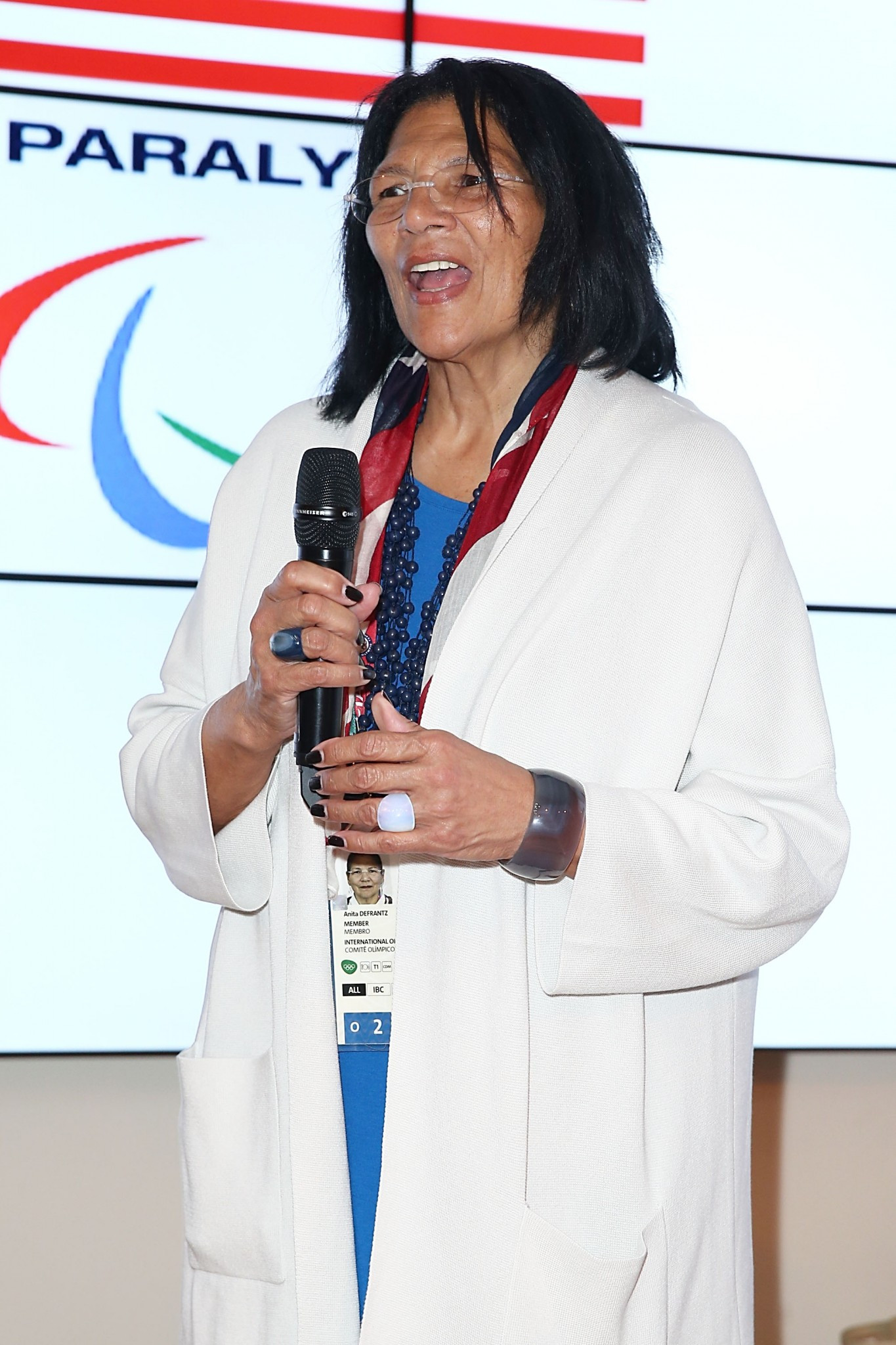 Anita DeFrantz made history as the first female IOC vice president ©Getty Images