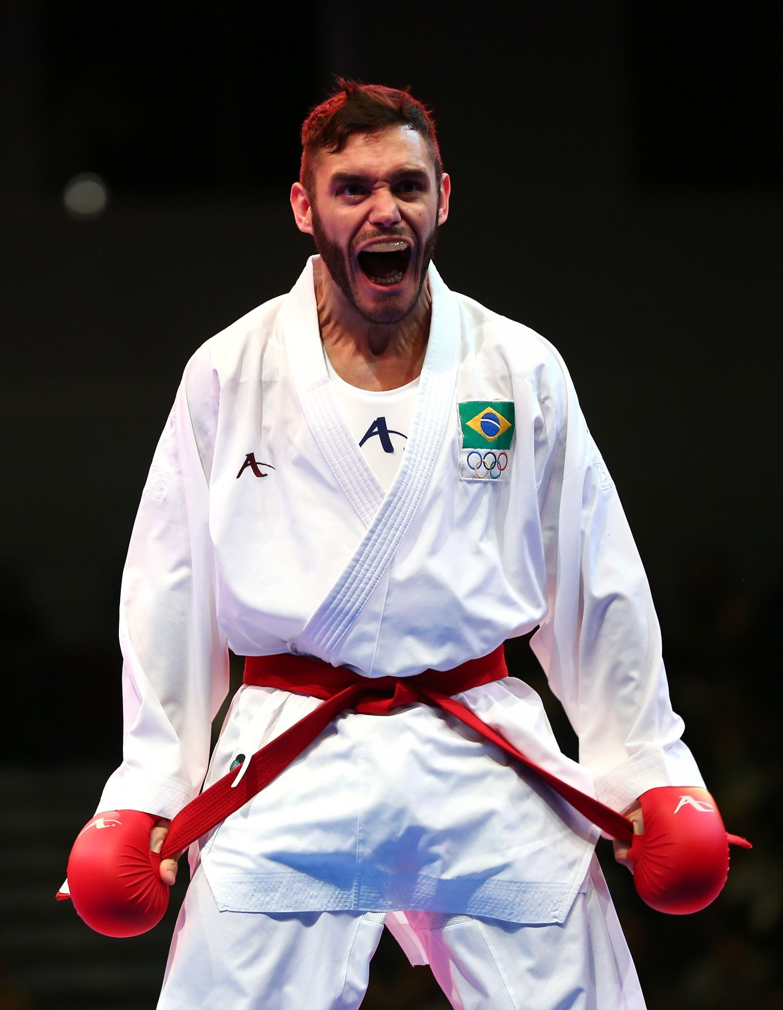 Douglas Brose qualified for the final of the men's under-60kg kumite event ©Getty Images