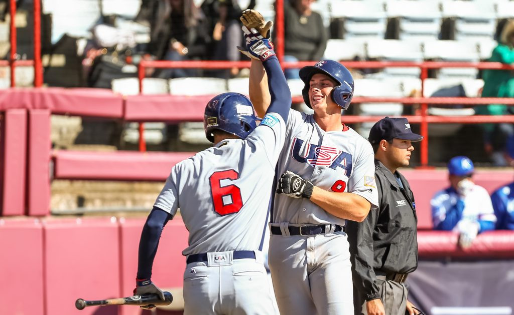The United States beat previously undefeated South Korea today ©WBSC