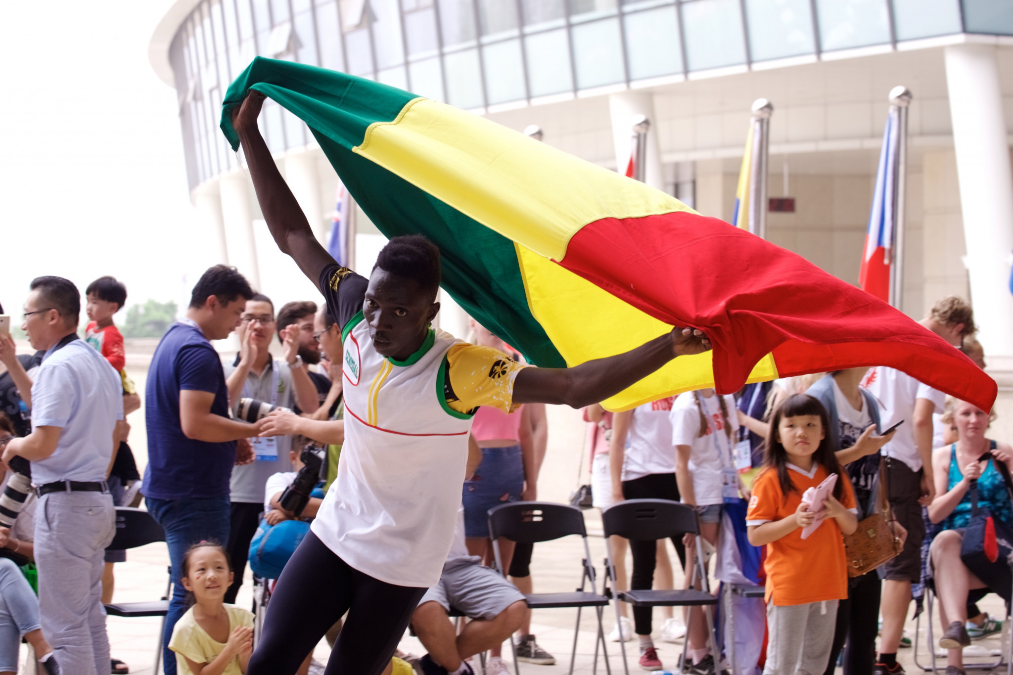 Dame Fall won Senegal's second gold on a momentous day ©FIRS