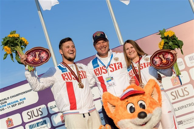 Russian pair bag final gold in mixed skeet at ISSF World Championships