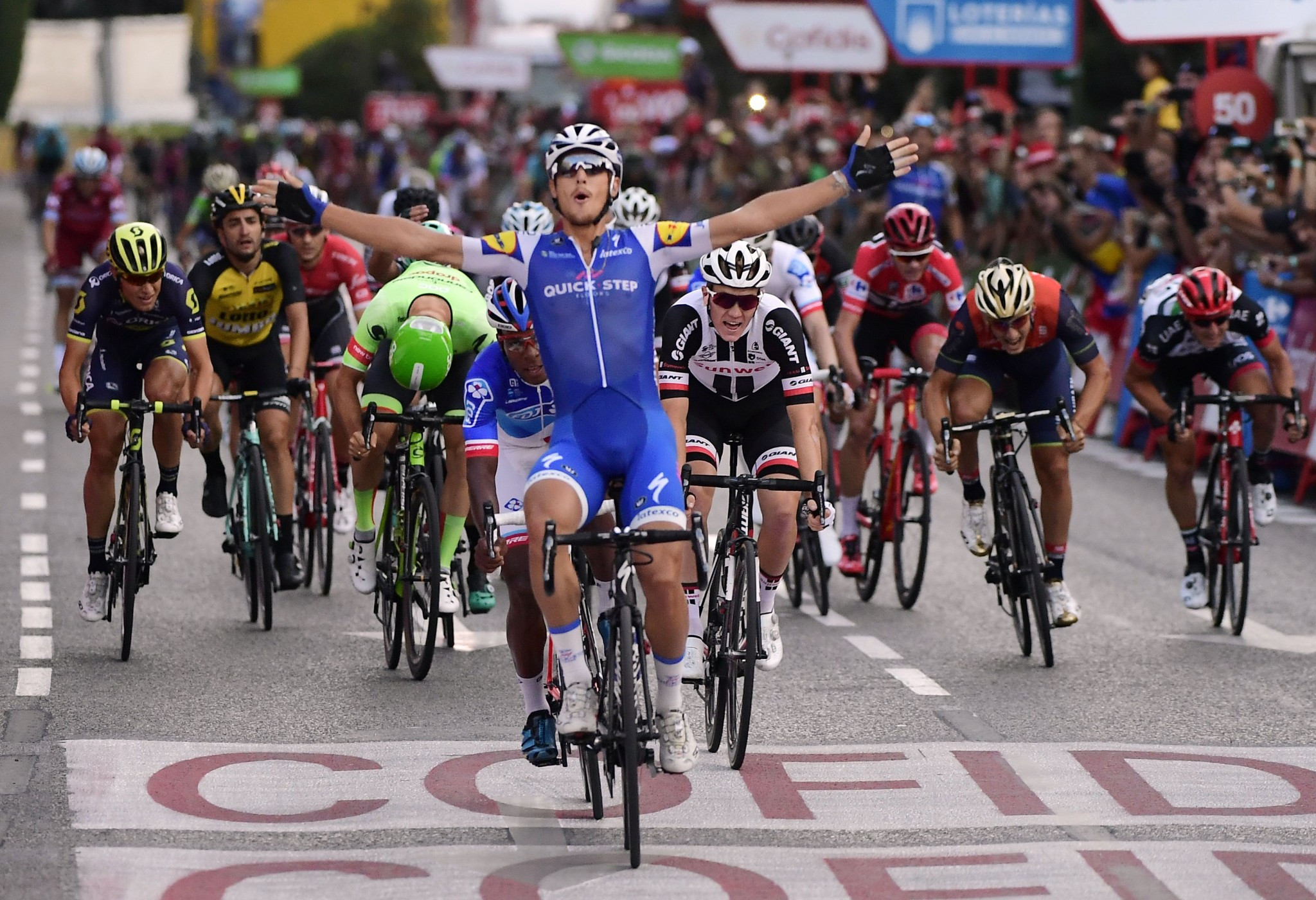 Matteo Trentin triumphed on the final stage but missed out on the points jersey ©Getty Images