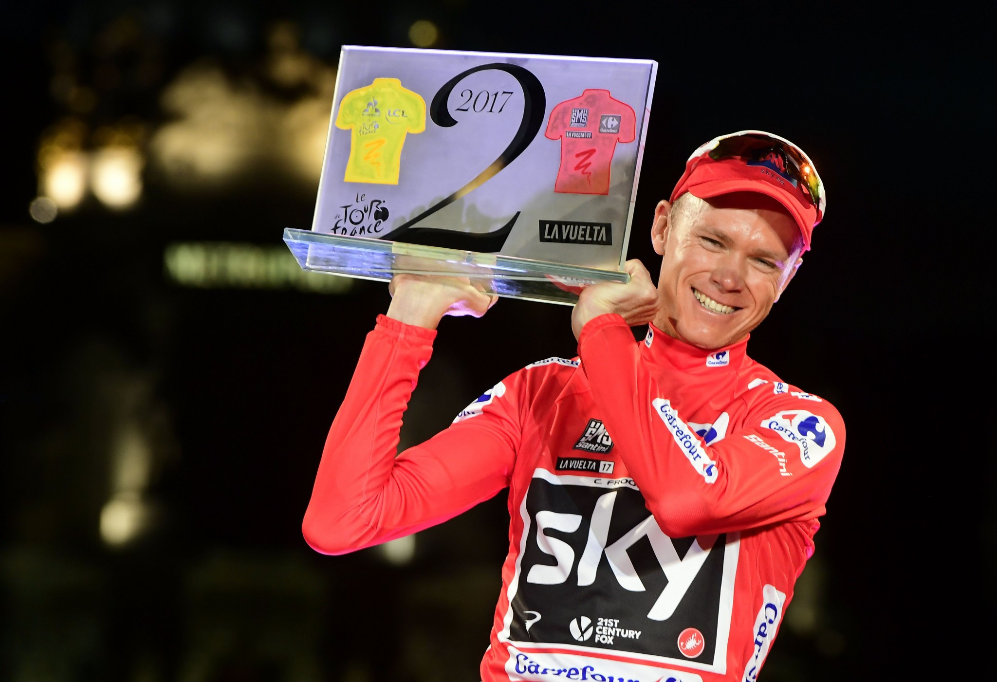 Chris Froome became the third rider to achieve the Tour de France and Vuelta a Espana double ©Getty Images