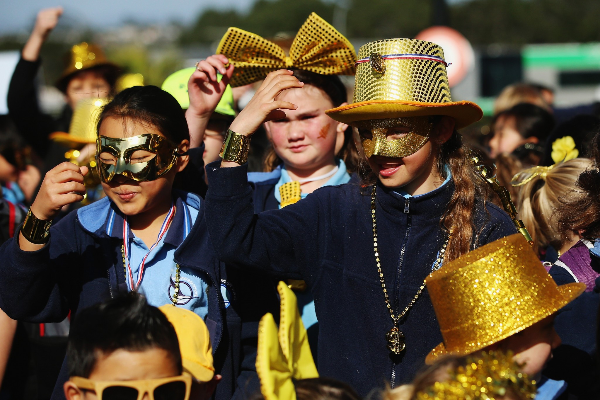 People dressed up for the "Spirit of Gold" mufti day to help raise funds to send New Zealand athletes to Pyeongchang 2018 ©PNZ