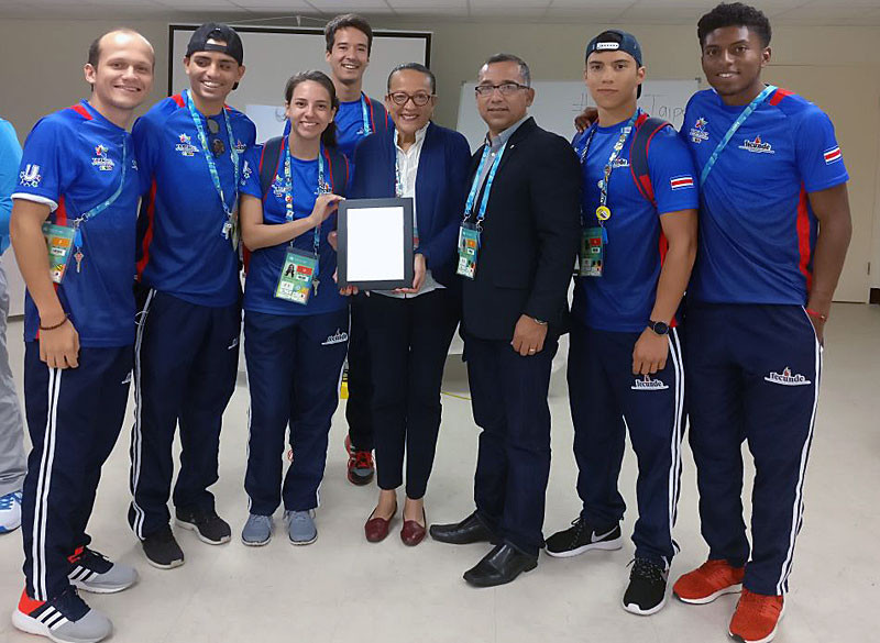 Costa Rica received the award after attending the Taipei 2017 Summer Universiade ©FISU