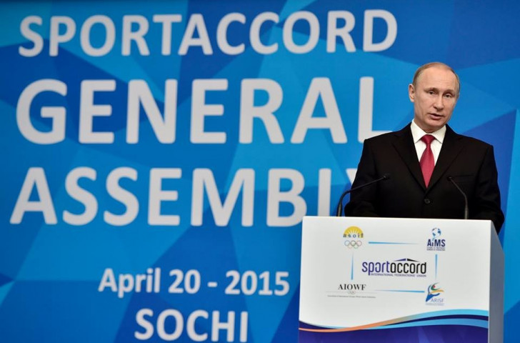 The presence of Vladimir Putin, arguably the most important man in the world, was almost an afterthought ©SportAccord Convention