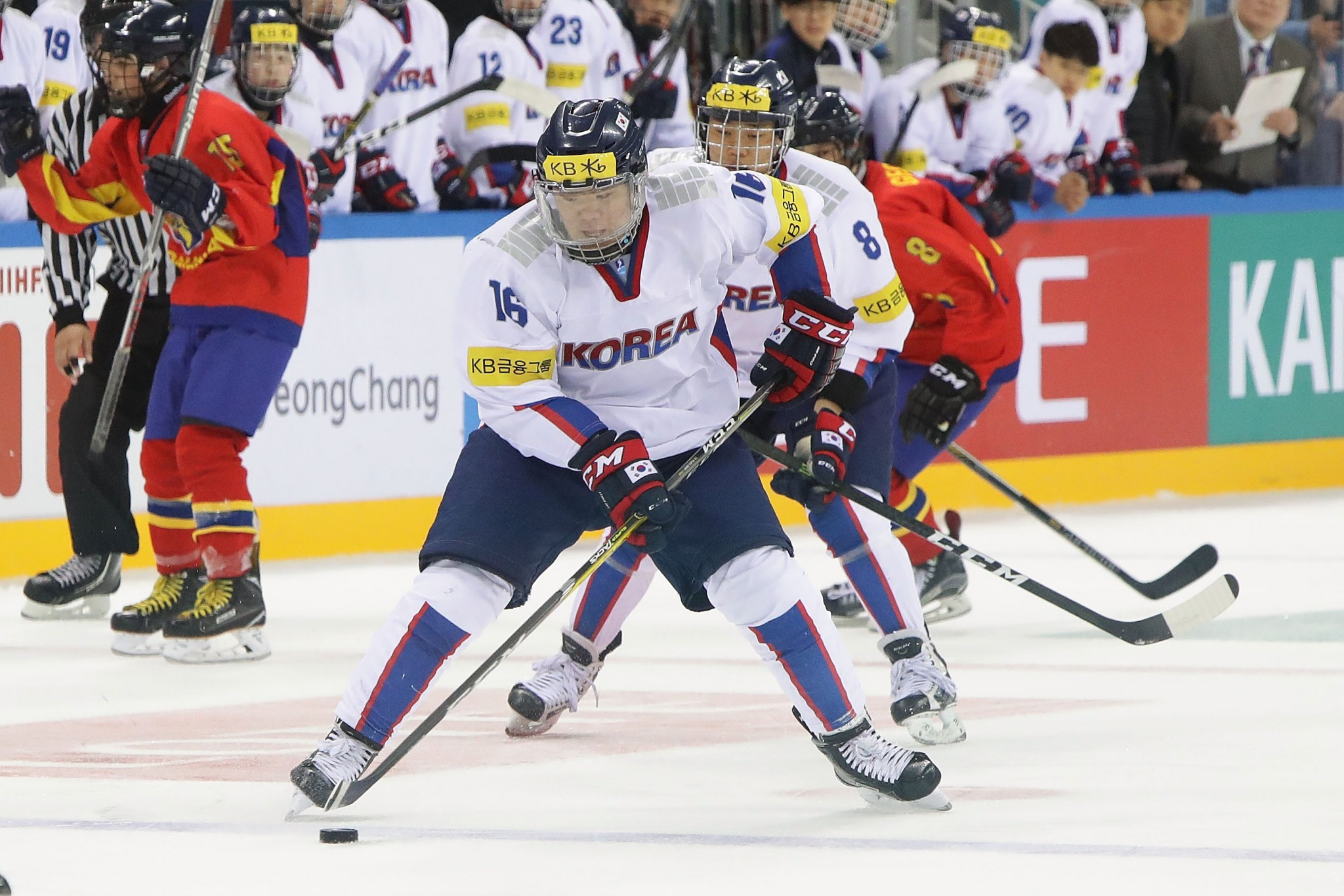 South Korea were encouraged by the IIHF to recruit overseas players ©Getty Images 