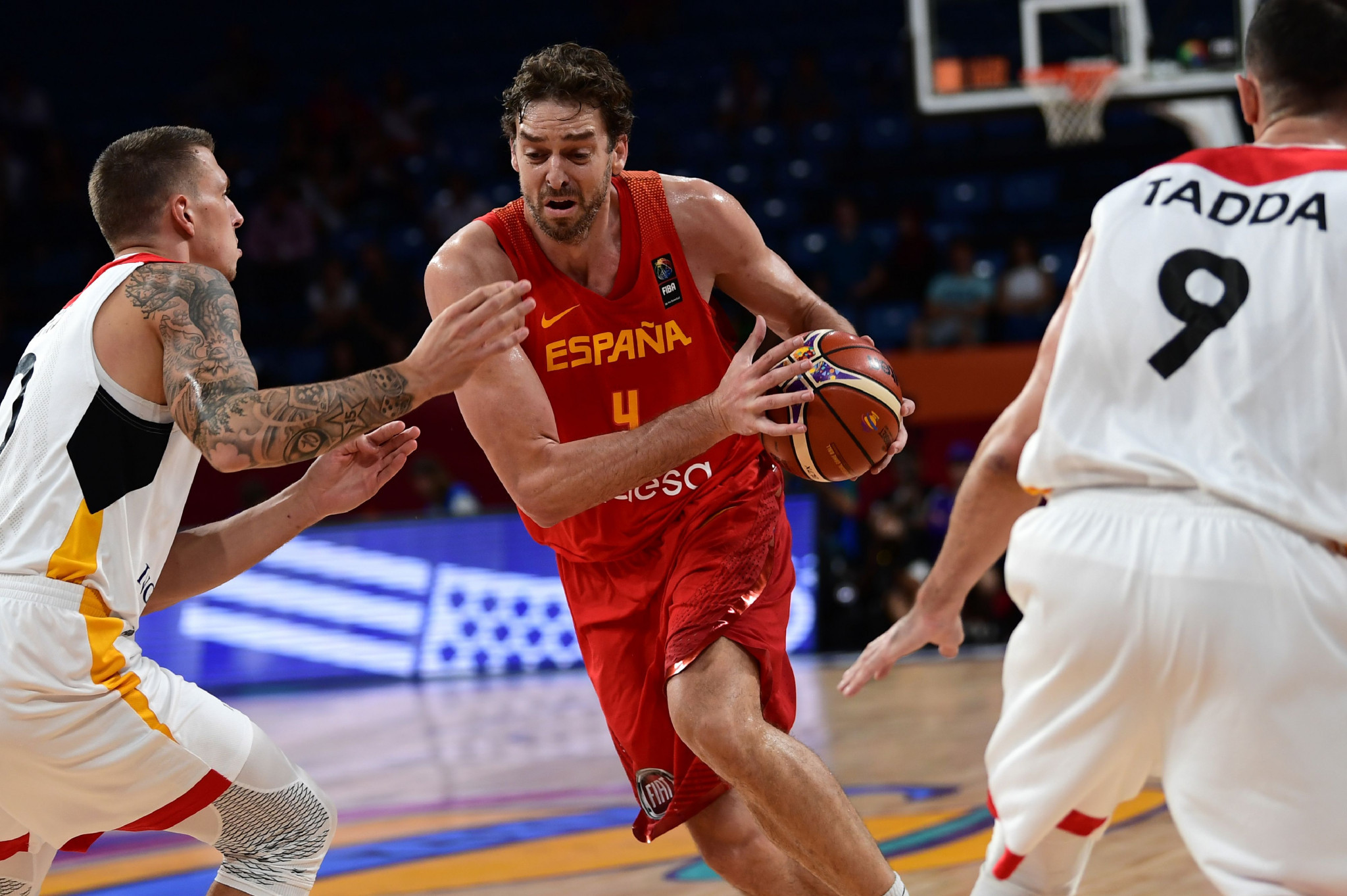 Pau Gasol starred as Spain beat Germany at EuroBasket ©Getty Images