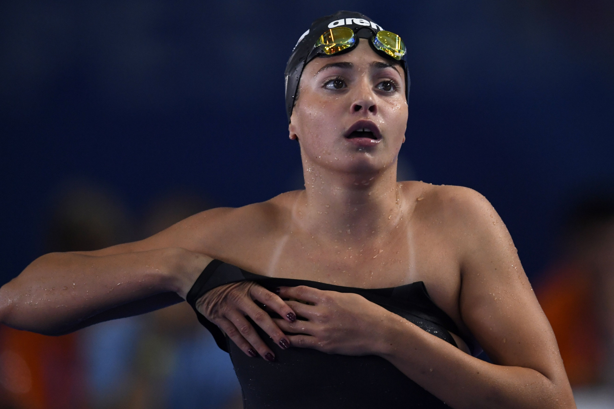 Yusra Mardini competed in the refugee team at the Rio 2016 Olympic Games ©Getty Images