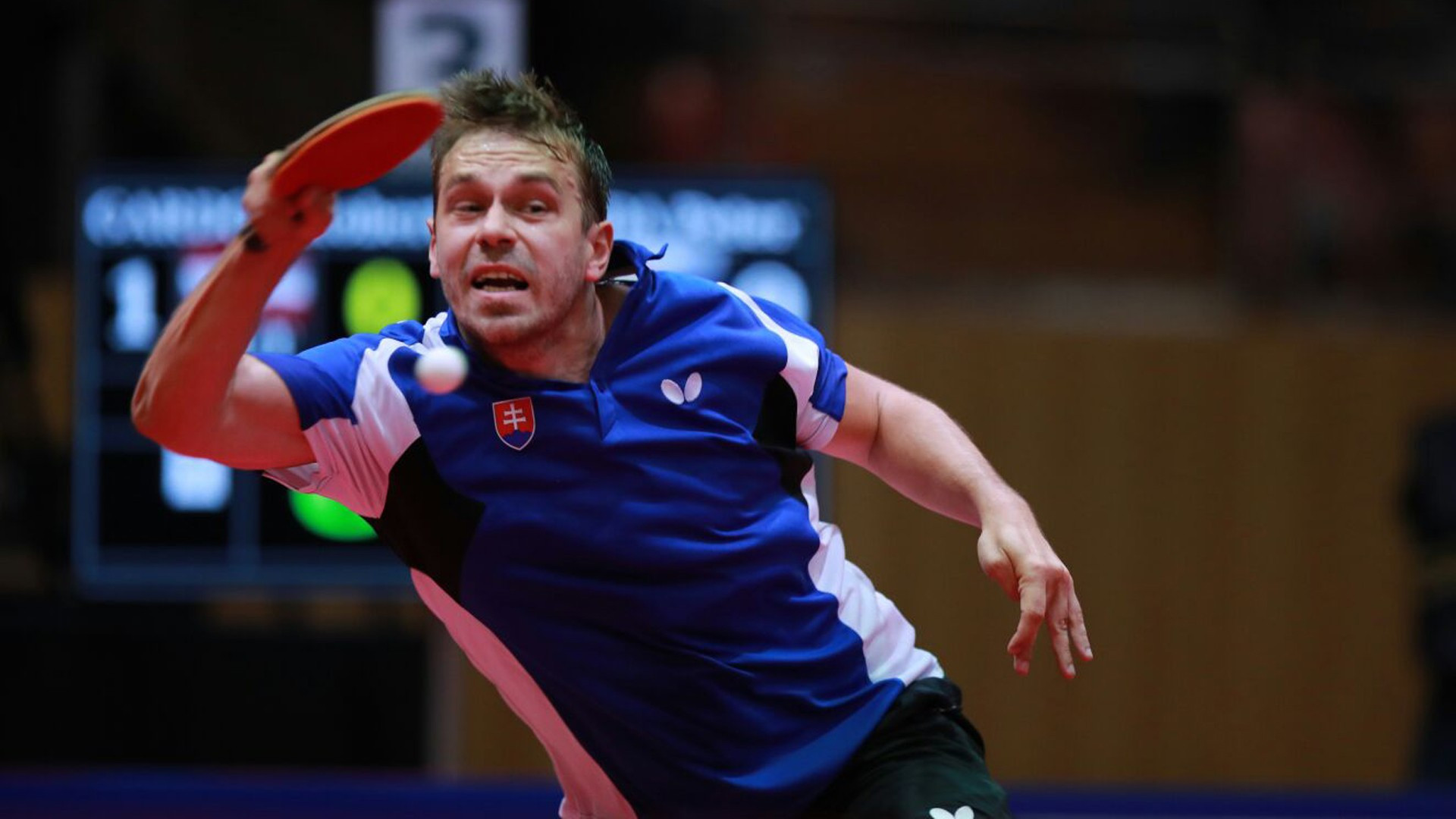 Slovakia inflicted a 3-2 defeat on defending champions Austria in their opening men's group match at the ITTF European Team Championships ©ITTF
