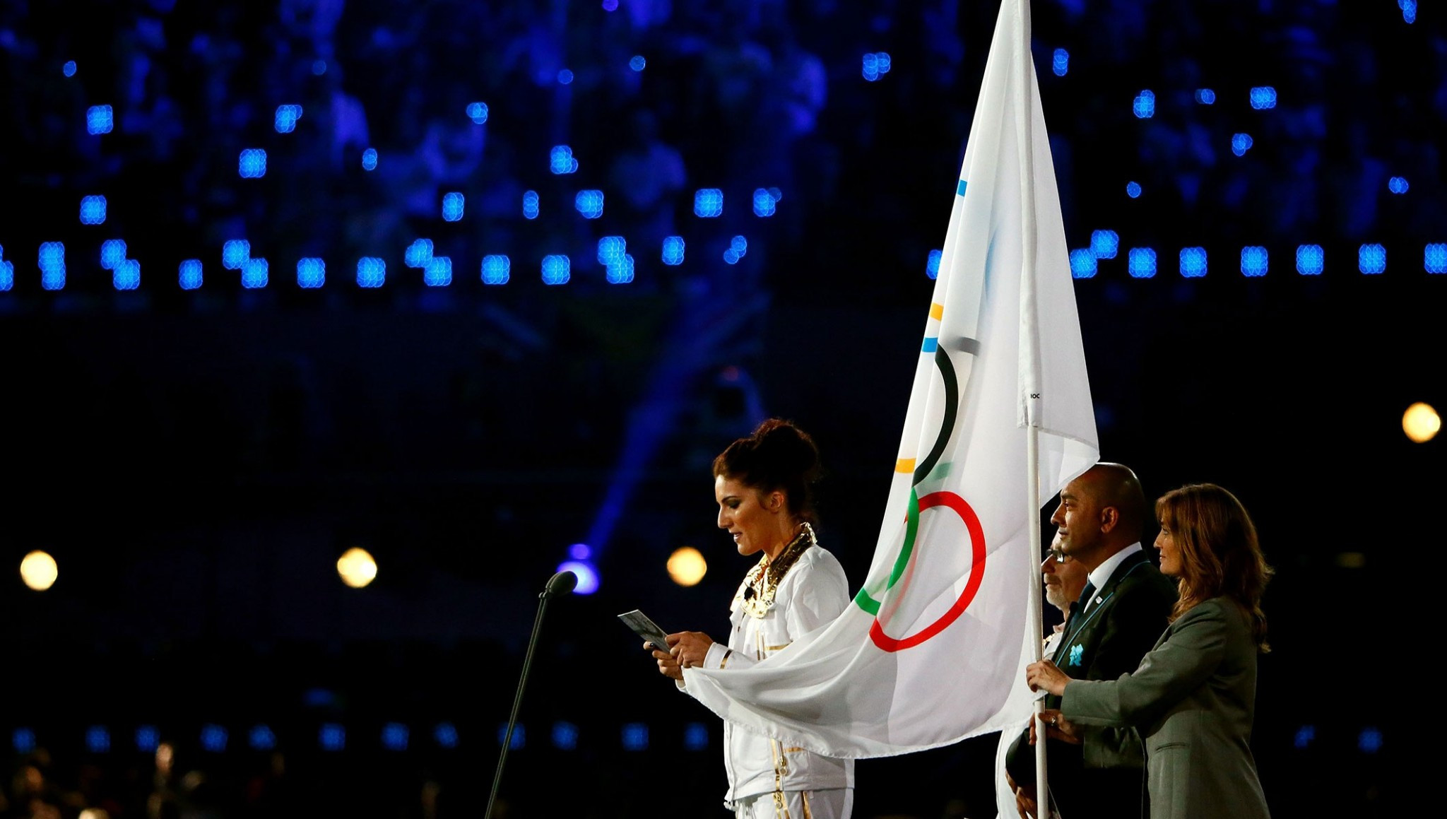 Changes have been made to the Athletes' Oath at an Olympic Opening Ceremony ©IOC