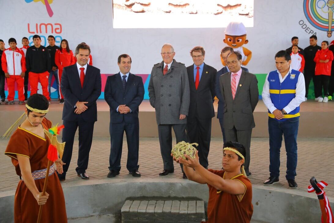 The Ceremony officially marked the start of one of  the organisers' biggest building projects for the Games ©Lima 2019