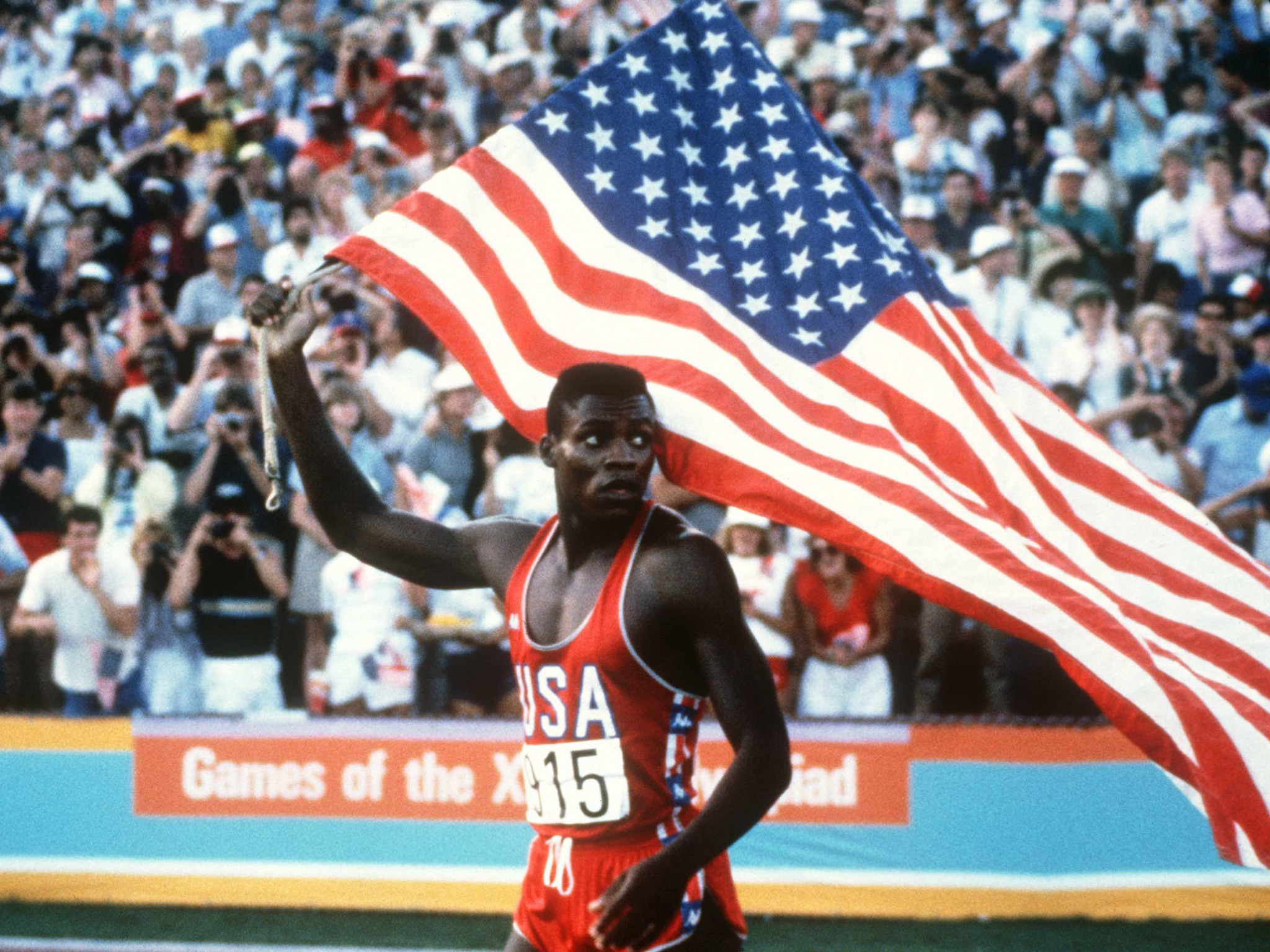 Carl Lewis is one high-profile addition to the USTFCCCA Collegiate Athlete Hall of Fame ©Getty Images