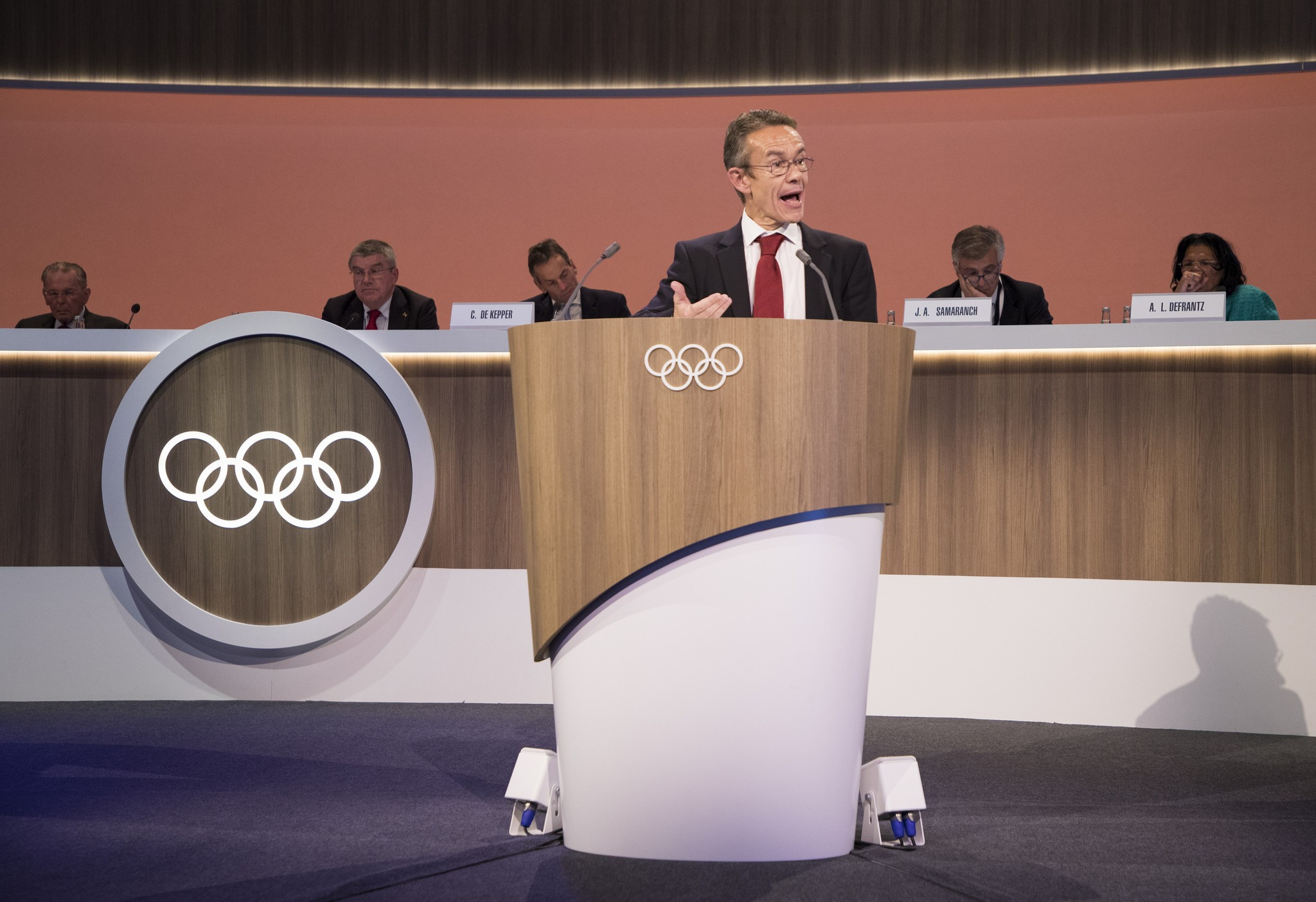 IOC Deputy Director Pere Miro announced the creation of the Olympic Refuge ©IOC