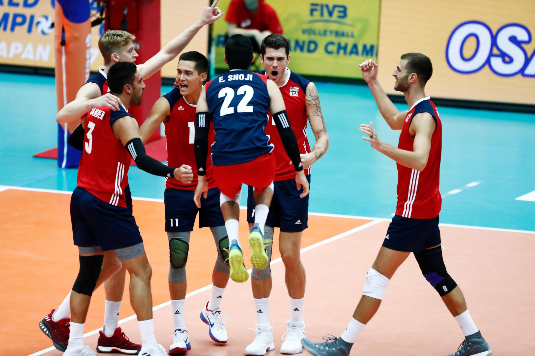 The United States are now top on points ratio but it is all to play for ©FIVB