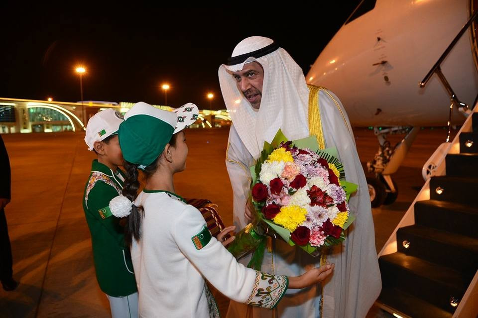 Sheikh Ahmad arrives in Ashgabat for Asian Indoor and Martial Arts Games 