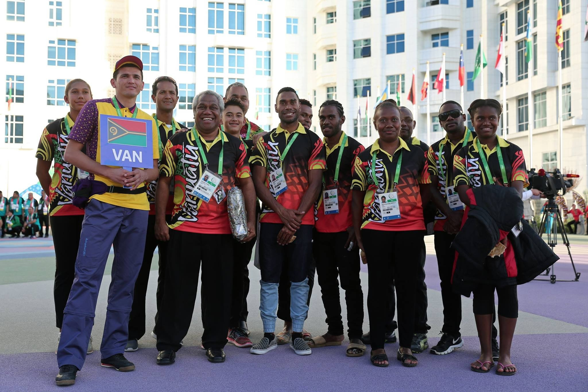 Vanuatu were among teams from Oceania to arrive ©Ashgabat 2017