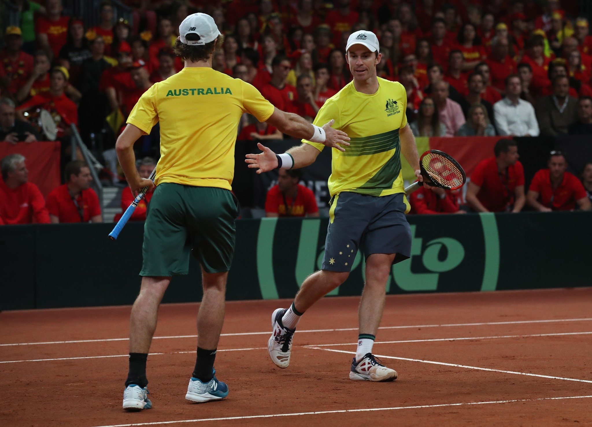 Australia lead Belgium 2-1 in their Davis Cup semi-final following today's doubles action ©Getty Images