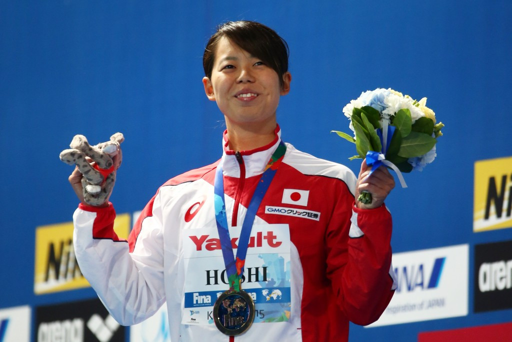 Natsumi Hoshi became the first Japanese woman to earn gold at a FINA World Championships