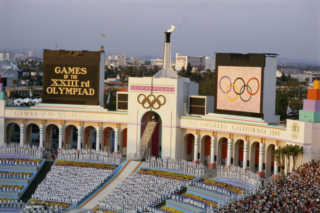 Ronald Reagan became the first United States' President to open a Games, when he did so at Los Angeles 1984 
