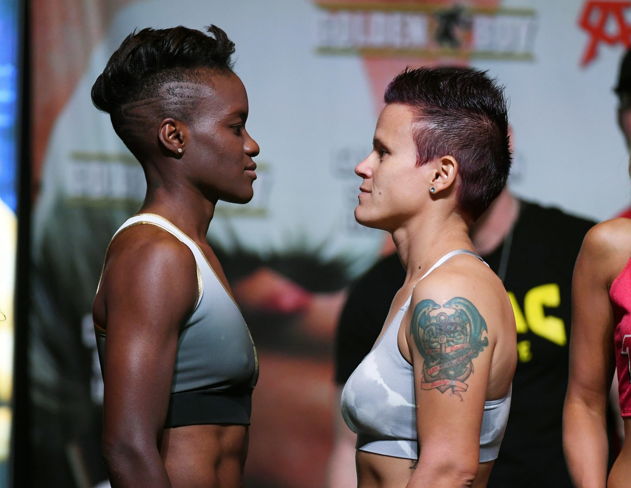 Nicola Adams, left, has claimed she is devastated after her fight with Alexandra Vlajk was called off ©Getty Images