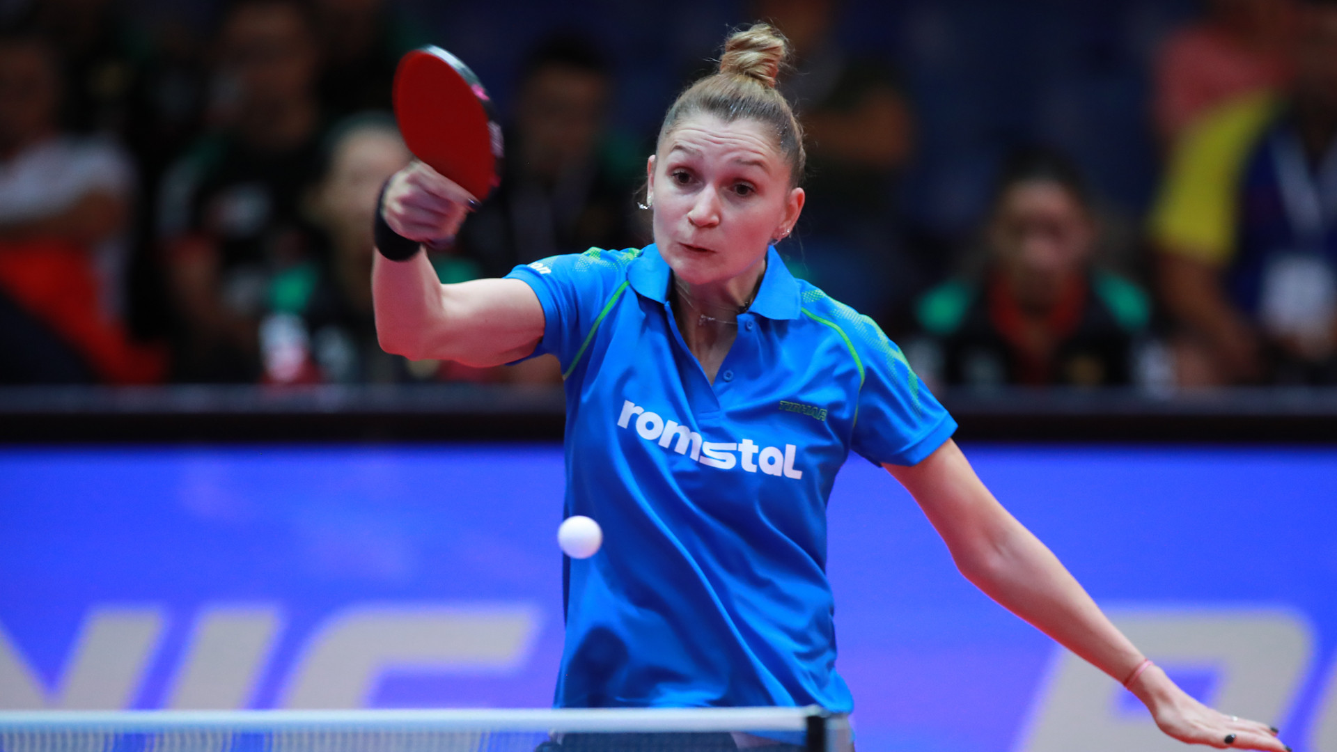 Victory for Daniela Monteiro Dodean in the deciding match handed Romania the gold ©ITTF