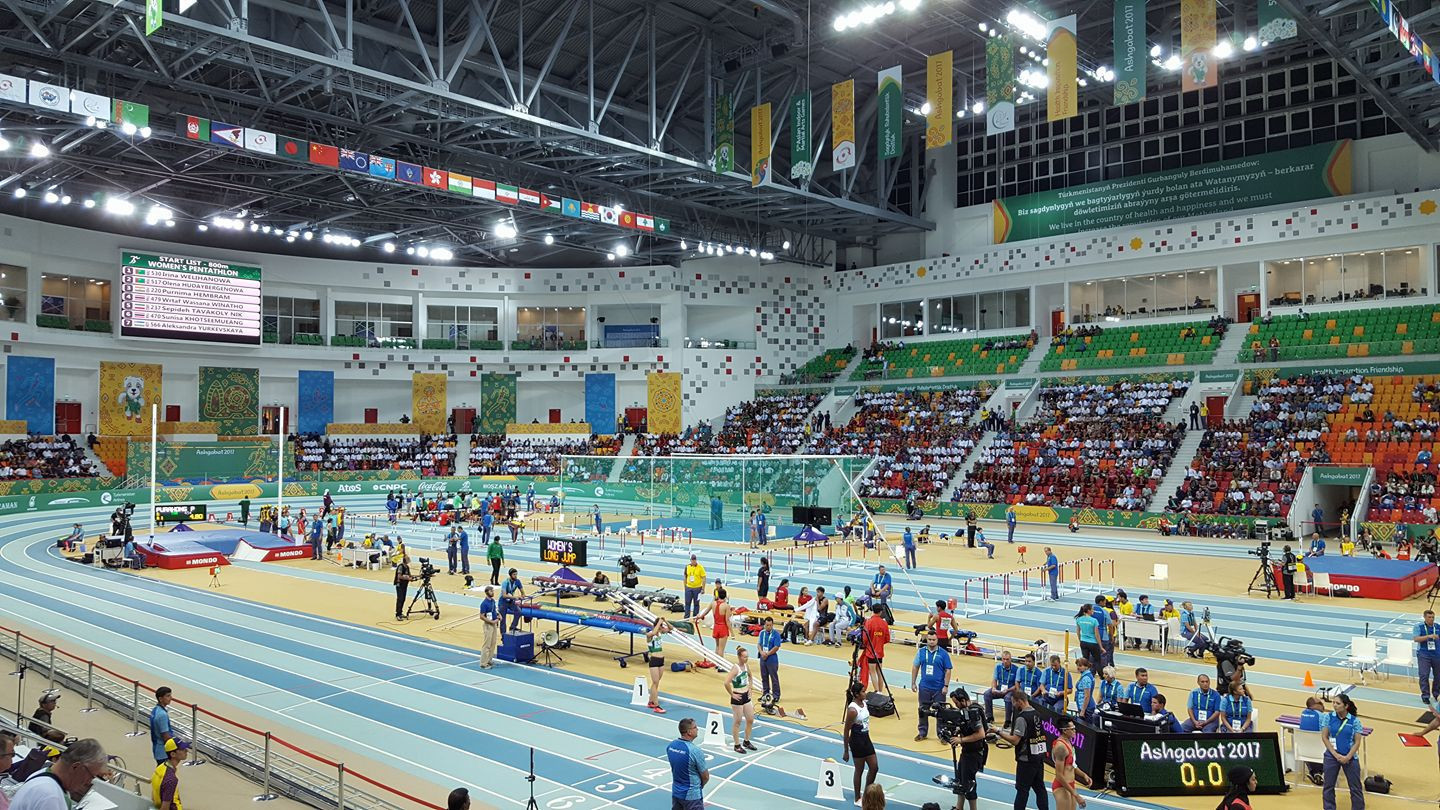 A view of the Indoor Athletics Arena where competition is taking place ©Ashgabat 2017
