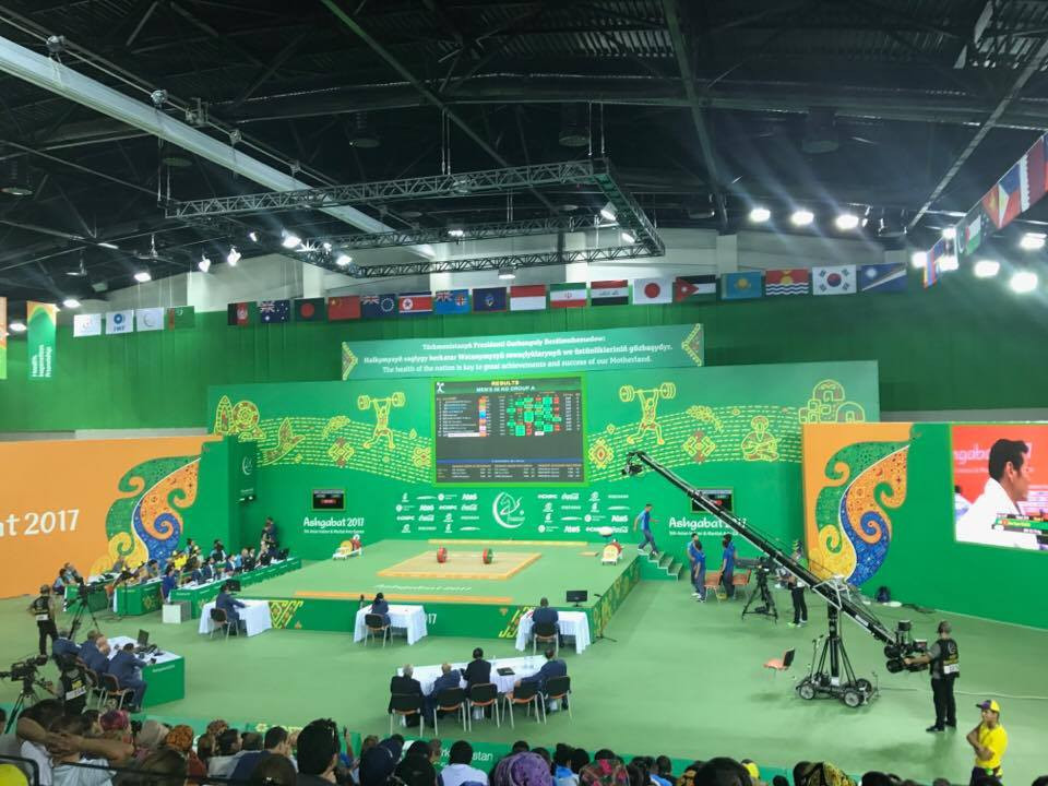 Weightlifting competition also began today at Ashgabat 2017 ©ITG