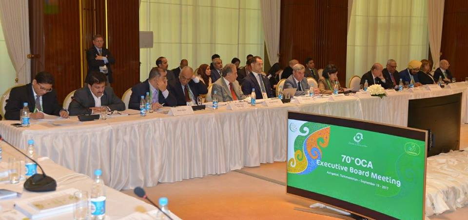 The OCA Executive Board meeting discussed topics including the Jakarta 2018 Asian Games ©OCA