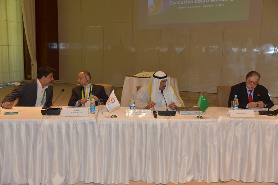 OCA President Sheikh Ahmad Al-Fahad Al-Sabah, second right, chaired the meeting today ©OCA