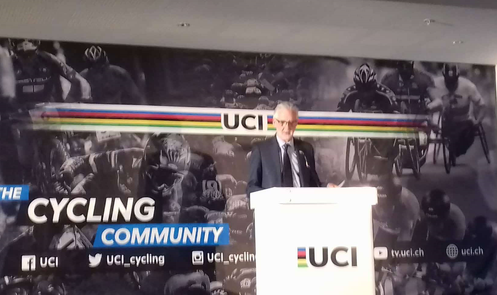 UCI President Brian Cookson confirmed the award of World Championships today ©ITG