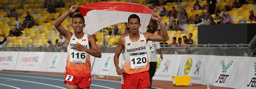 Indonesia continued to claim medals on the athletics track ©Kuala Lumpur 2017
