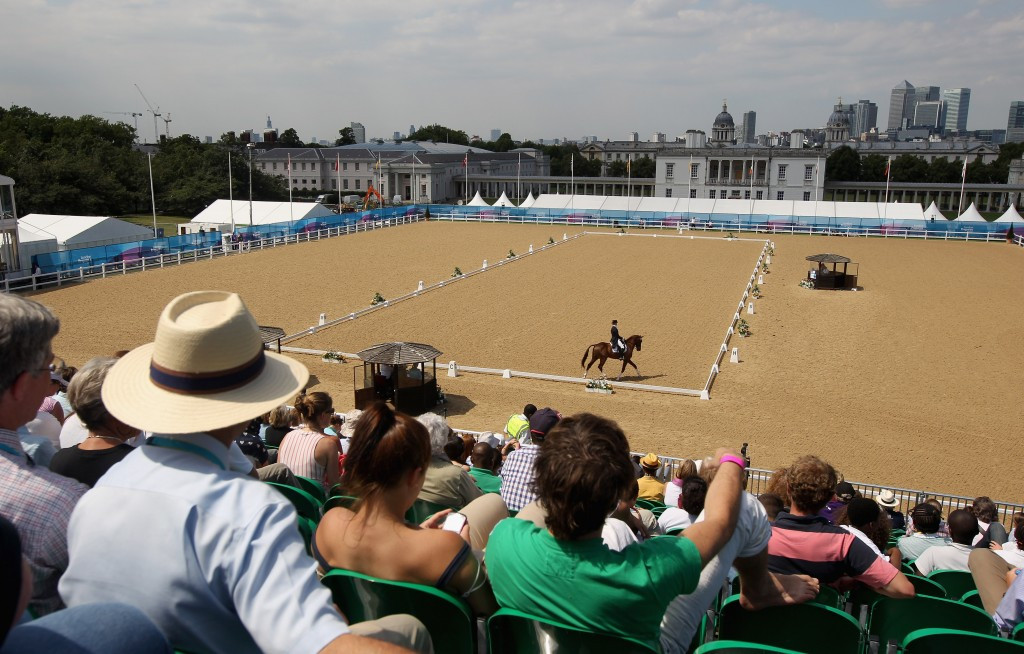 There was a far greater international presence at the London 2012 equestrian test event in Greenwich Park in July 2011 ©Getty Images