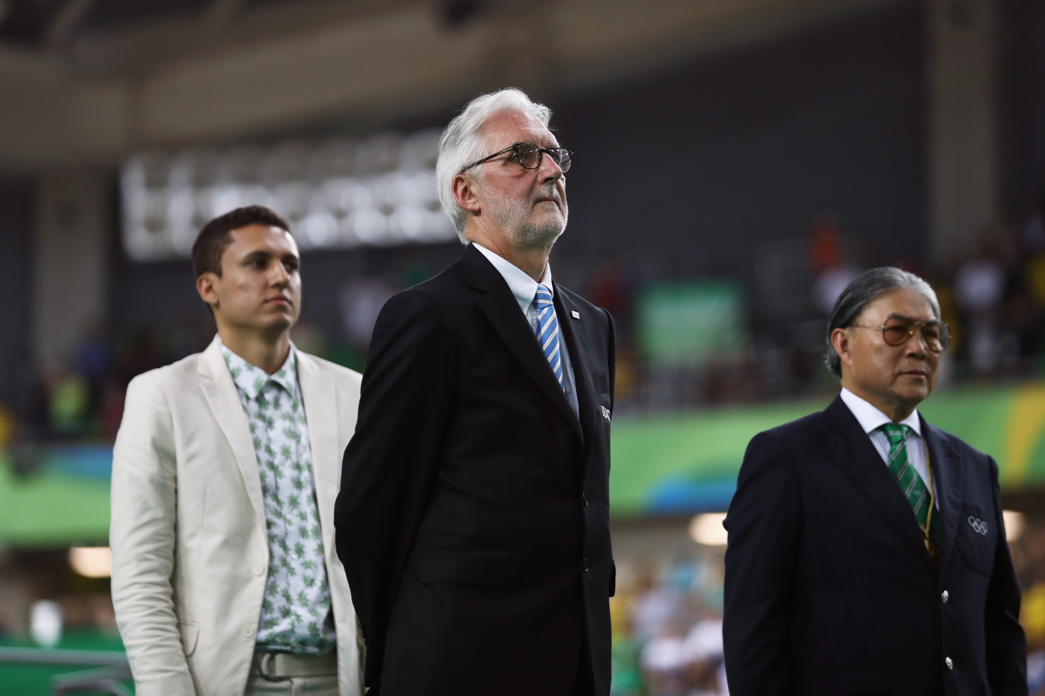 Brian Cookson, centre, is seeking to secure a second term as President ©Getty Images