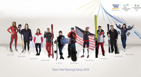 More than 40 Olympians and Paralympians from 17 countries have been named on the global Team Visa for Pyeongchang 2018 ©VISA/Business Wire