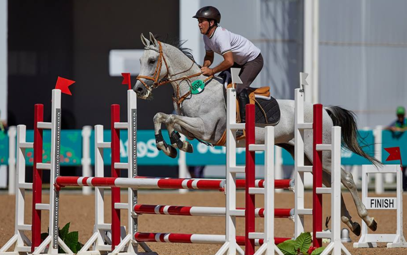 Equestrian jumping competition has also begun today ©Ashgabat 2017