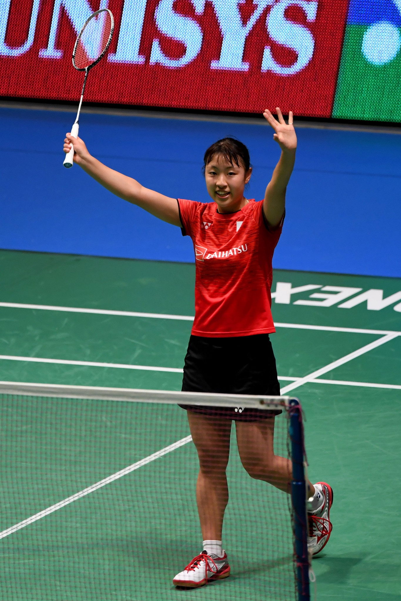 Japan's Nozomi Okuhara won a repeat of last month's World Championship final in front of her own fans ©Getty Images