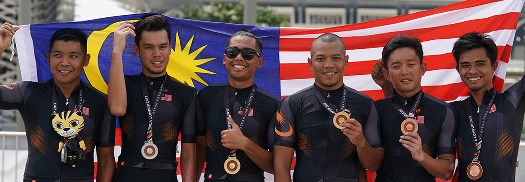 Malaysia dominated road cycling competition at the Games ©Kuala Lumpur 2017
