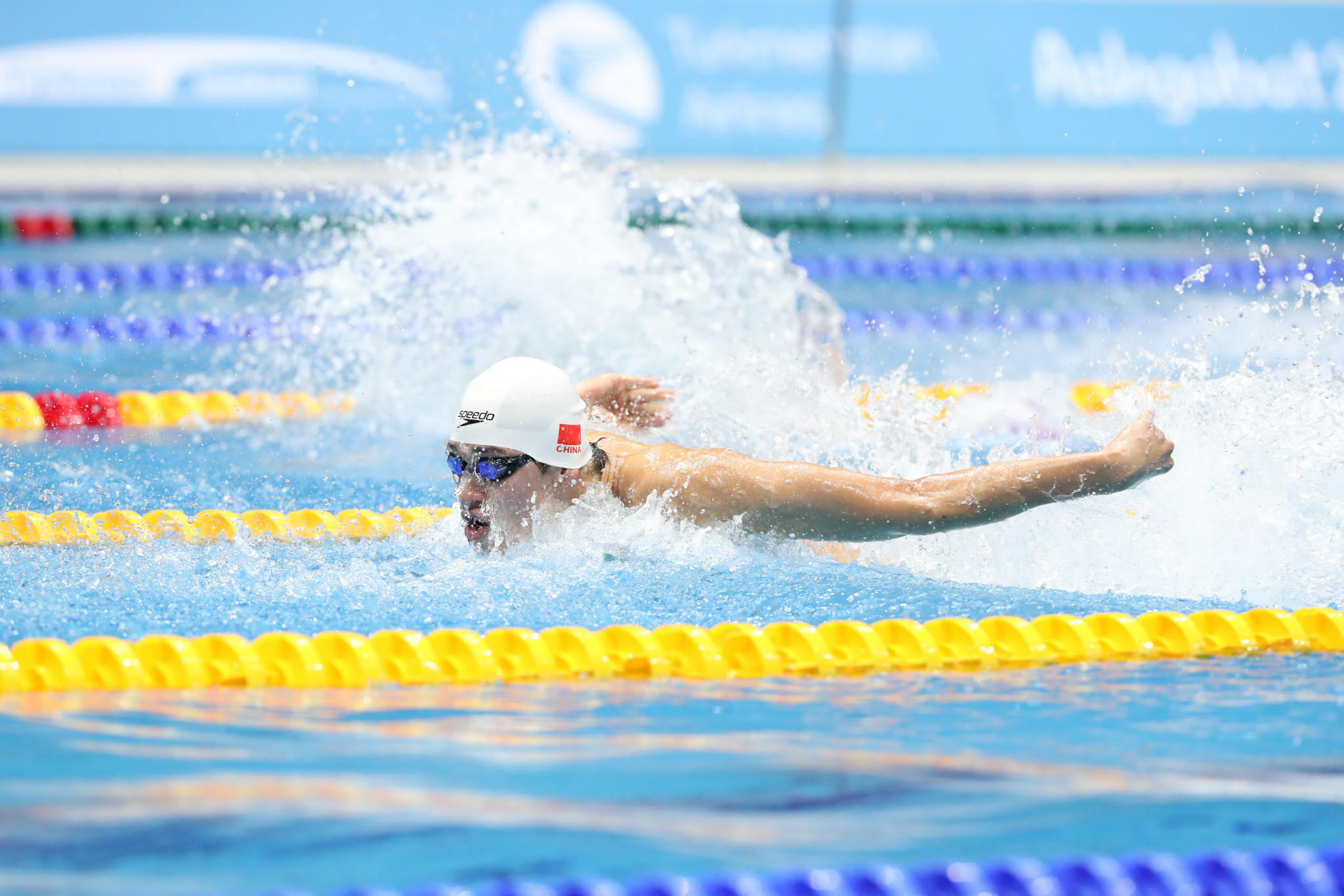 Wang twice breaks 100m breaststroke Games record on first day of Ashgabat 2017 short course swimming