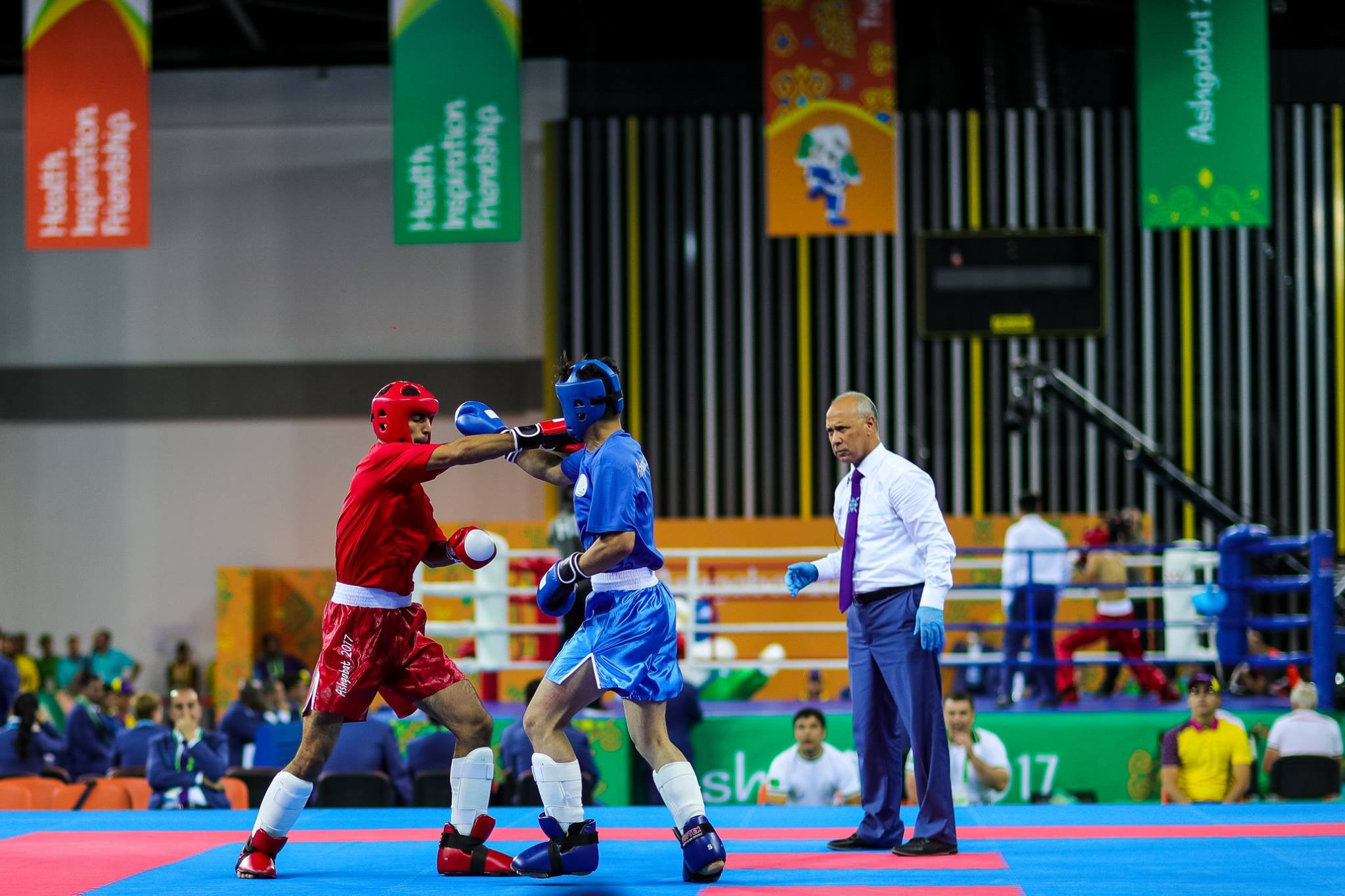 Medals were awarded on the second day of kickboxing action ©Ashgabat 2017/Facebook