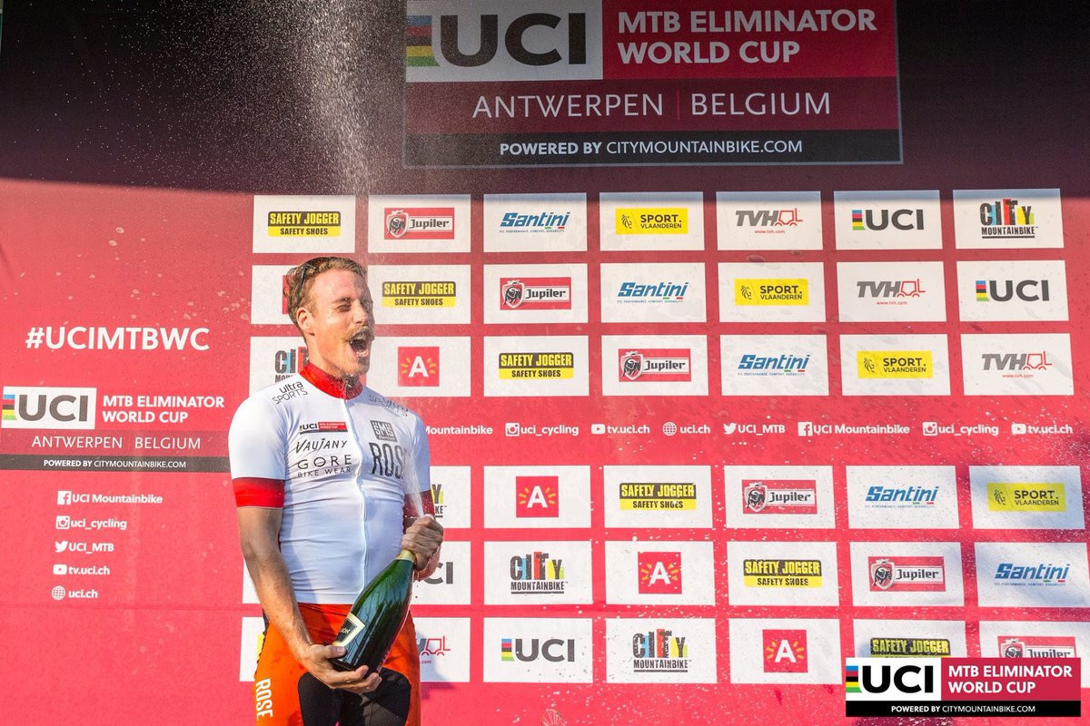 Simon Gegenheimer won the men's overall title ©Twitter/CityMTB