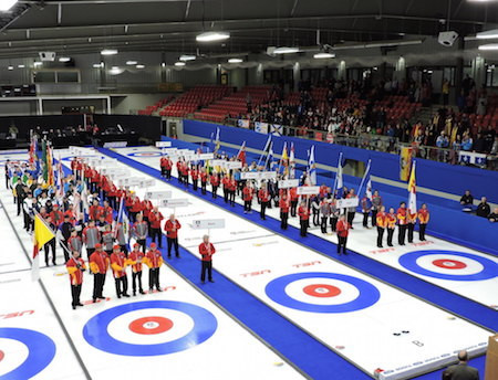 The Stratford Rotary Complex played host to last year’s Canadian Junior Men’s and Women’s Championships ©Curling Canada