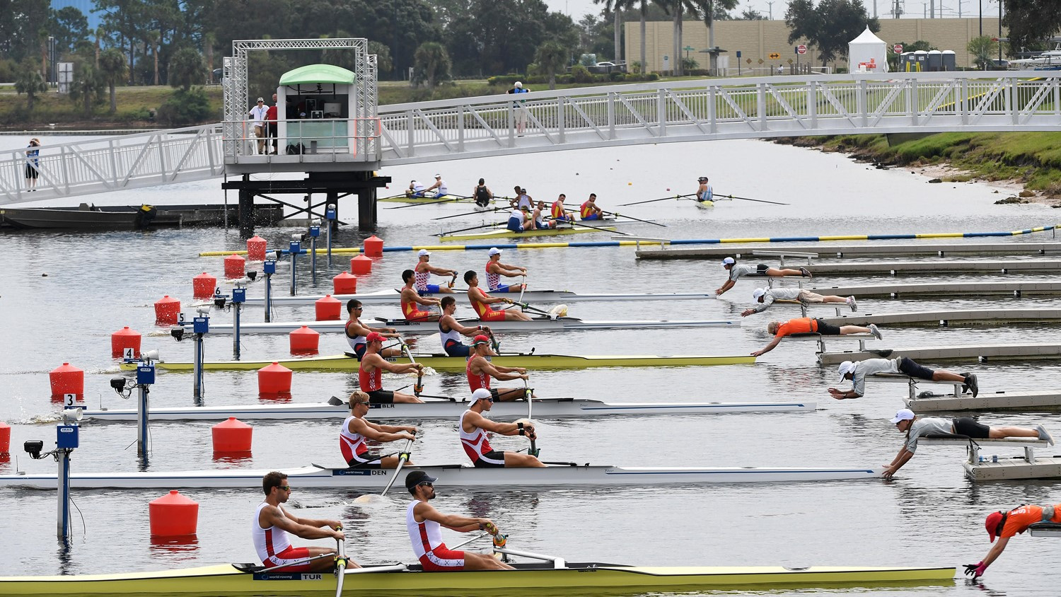 Heats continued today at the World Rowing Championships ©FISA