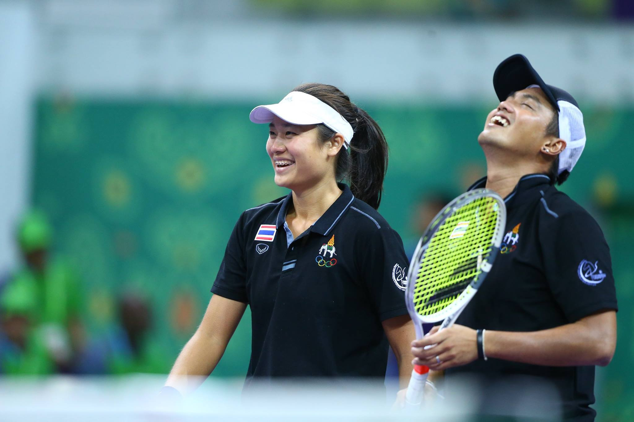 Thailand's Nuttanon Kadchapanan and Nicha Lertpitaksinchai won the mixed doubles indoor tennis title ©Ashgabat 2017/Facebook
