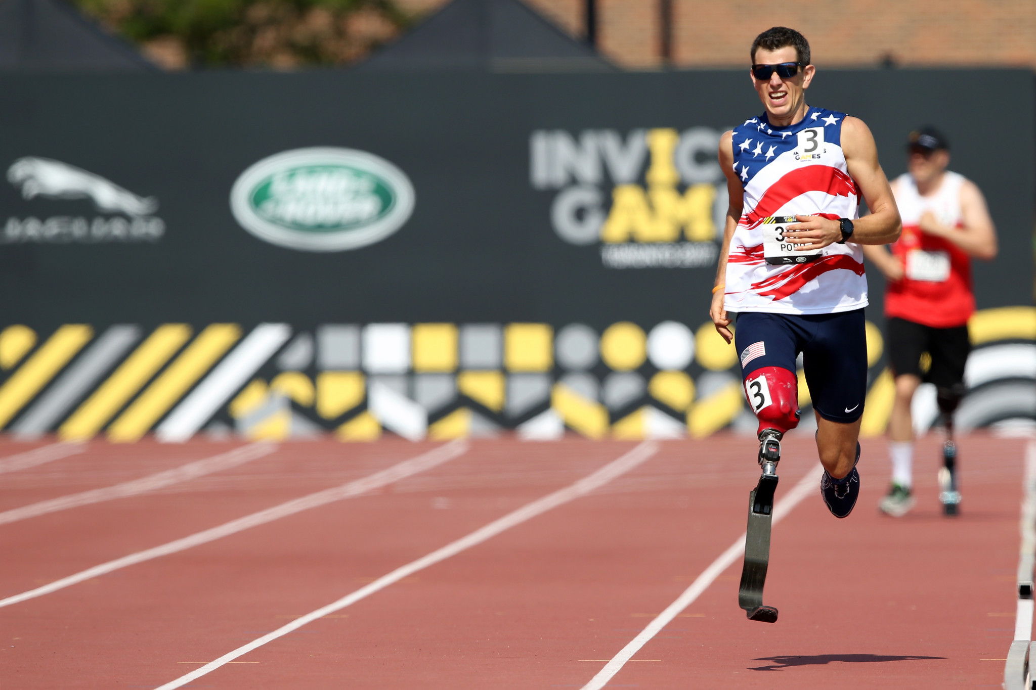 Adam Popp was among the United States' 12 athletics gold medallists today at the 2017 Invictus Games in Toronto ©Getty Images