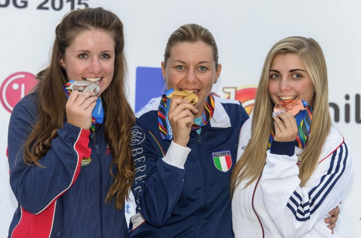 Katiuscia Spada claimed the first gold medal of the last ISSF World Cup event of the season by winning the women's skeet competition ©ISSF