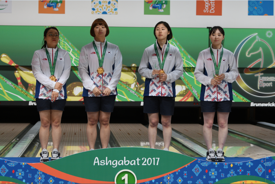 South Korea came out on top in the women's team of four competition ©Ashgabat 2017/Nassos Triantafyllou/Laurel Photo Services