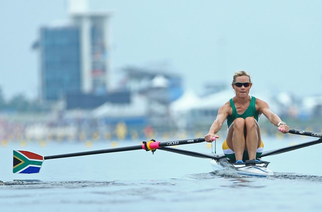 South Africa's Kirsten McCann was an assured world semi-final winner in the lightweight women's single sculls in Florida 
©World Rowing
