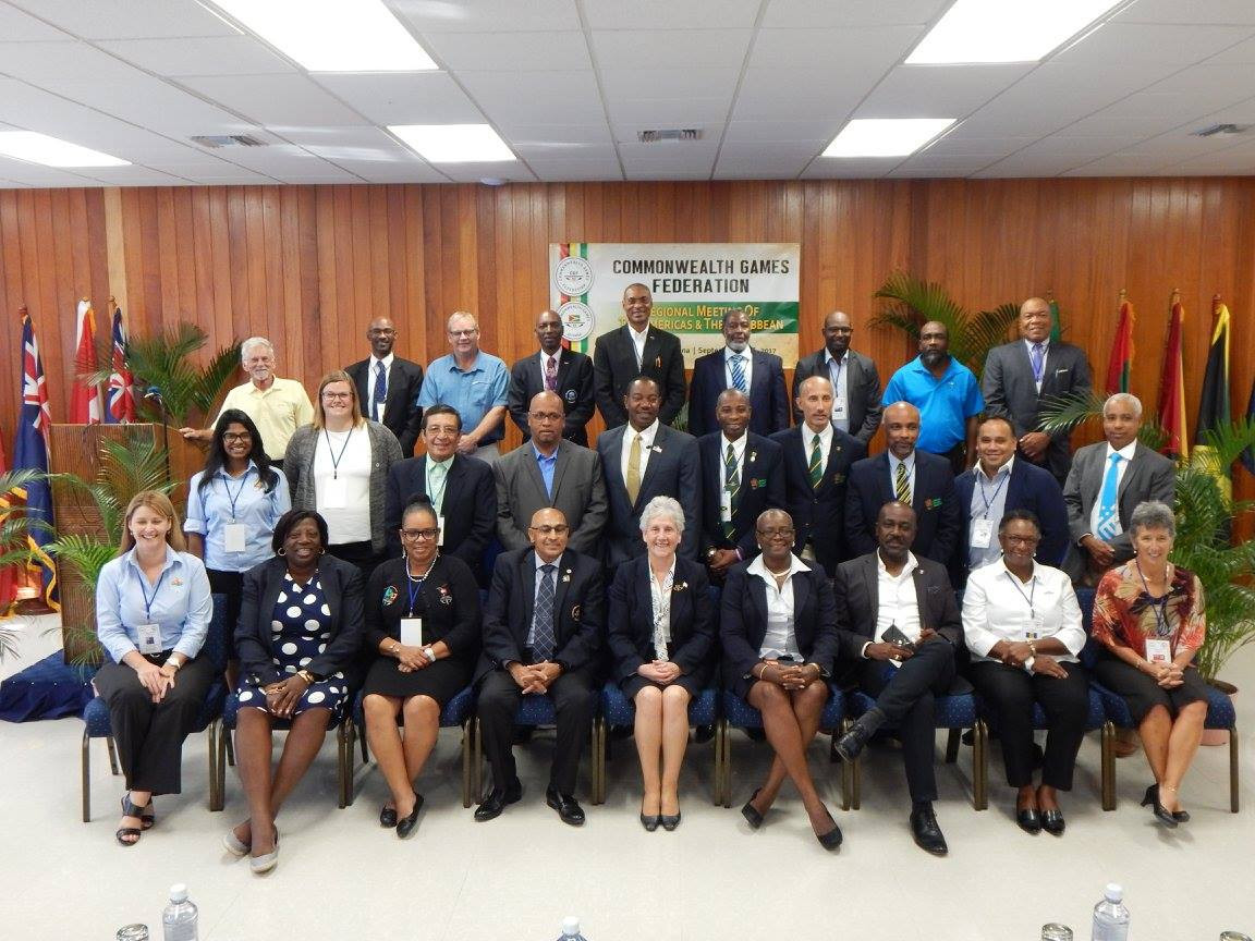 Countries and territories from across the Caribbean made it to the CGF meeting, despite the hurricanes which has caused so much havoc in the region recently ©GOC